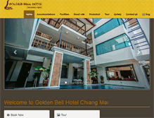 Tablet Screenshot of goldenbellhotelchiangmai.com